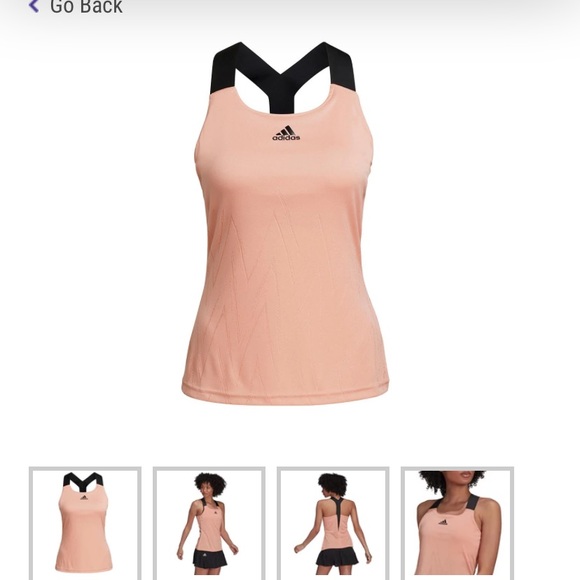 Adidas prime blue y tank in ambient blush - Picture 2 of 3